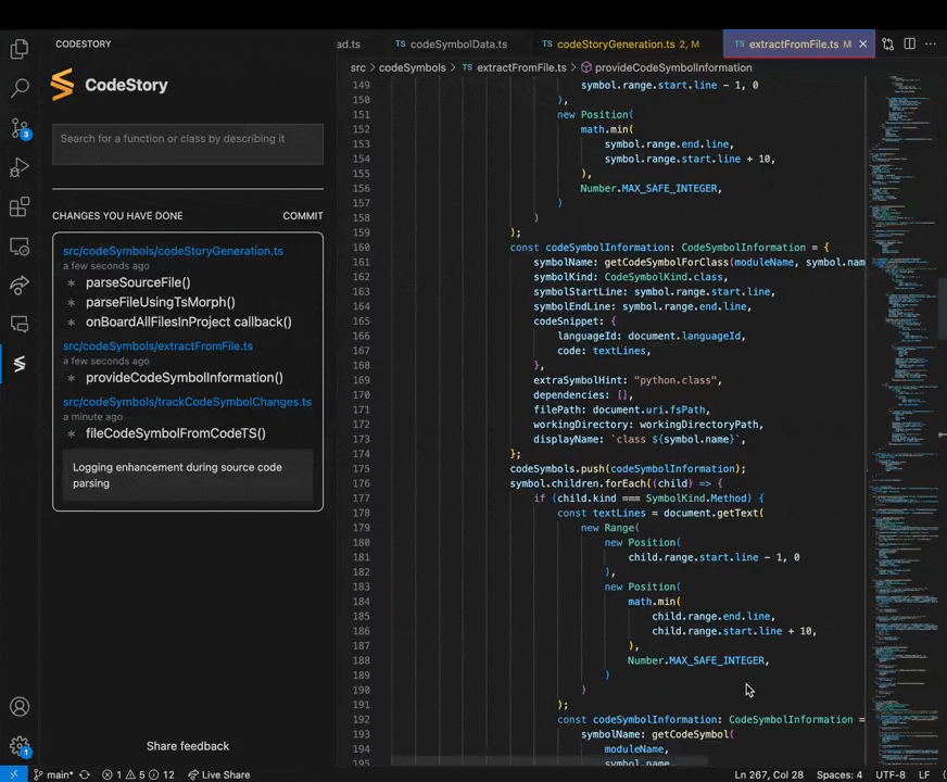 Commit message helper